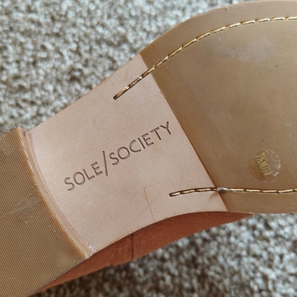 Sole Society Bevlyn Suede Ankle Boots in Antique Rose 7.5M - Picture 5 of 5